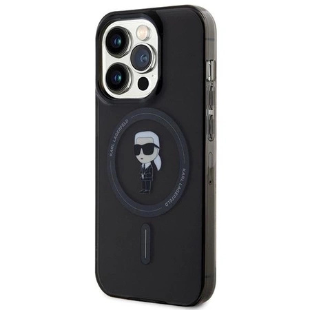Etui Karl Lagerfeld IML Ikonik MagSafe na iPhone 14 Pro Max - czarne