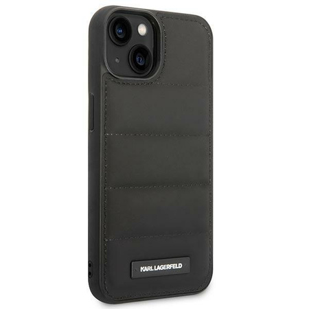 Etui Karl Lagerfeld KLHCP14SPSQAK na iPhone 14 hardcase - czarne Puffy Elongated Logo