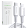 Ugreen kabel przewód MFi USB Typ C - Lightning 3A 1.5 m biały (US171)