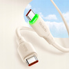 MCDODO USB-C FAST CHARGING CABLE FOR SAMSUNG APPLE USB TYPE C 65W 1M LED BEIGE
