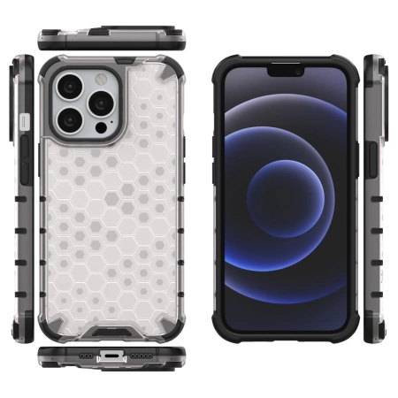 HURTEL ETUI PANCERNE Z ŻELOWĄ RAMKĄ DO IPHONE 13 PRO PRZEZROCZYSTE TRWAŁOŚĆ
