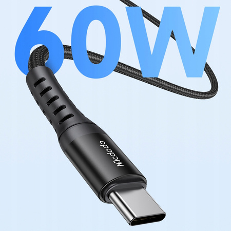 MCDODO KRÓTKI KABEL USB-C SZYBKIE ŁADOWANIE DO SAMSUNG APPLE USB TYP C 60W