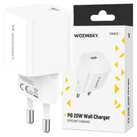 WOZINSKY ŁADOWARKA PRZEJŚCIÓWKA SIECIOWA USB-C DO IPHONE 12 13 14 15 PD 20W