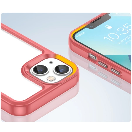 OUTER SPACE CASE SZTYWNE ETUI DO IPHONE 14 Z RAMKĄ ŻELOWĄ OCHRONA NA