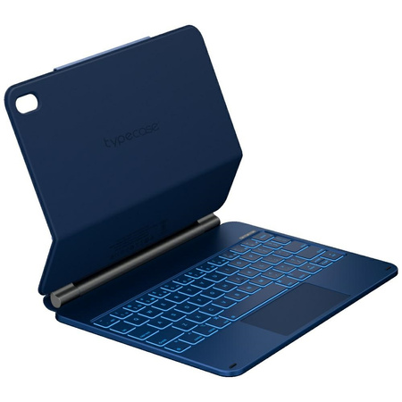 Etui Typecase Edge z klawiaturą do iPad  11" (A16) 2025 / iPad 10.9" 2022 błękitny pacyfik