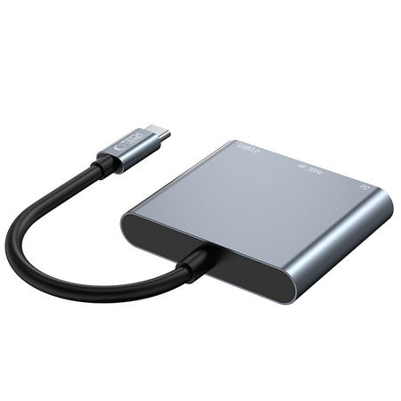 TECH-PROTECT HUB 3IN1 ADAPTER DO APPLE MACBOOK AIR PRO Z PRZEJŚCIÓWKĄ USB-C