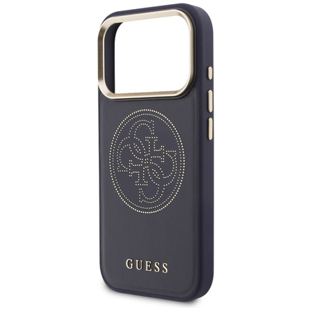Etui Guess Perforated 4G MagSafe do      iPhone 17 Pro Max niebieski