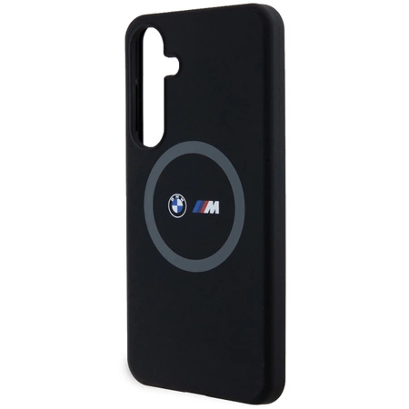 Etui BMW M Silicone Printed Ring MagSafe na Samsung Galaxy S24+ - czarne