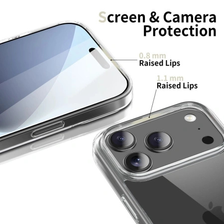 TECH-PROTECT ETUI FLEXAIR HYBRID DO IPHONE 17 PRO PRZEZROCZYSTY POKROWIEC