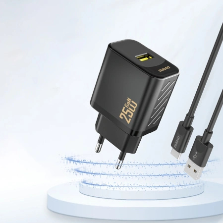 DUDAO ŁADOWARKA GAŃ 25W USB-A DO TELEFONÓW IPHONE GALAXY SZYBKIE ŁADOWANIE