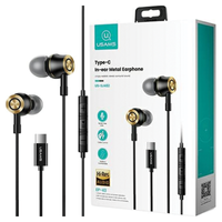 USAMS Słuchawki stereo EP-43 metalUSB-C czarny/black HSEP4301