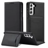 Magnet Card Case etui do Samsung Galaxy S22+ (S22 Plus) pokrowiec portfel na karty kartę podstawka czarny