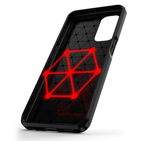HURTEL CARBON CASE DO ONEPLUS NORD N200 5G ELASTYCZNY POKROWIEC Z OCHRONĄ