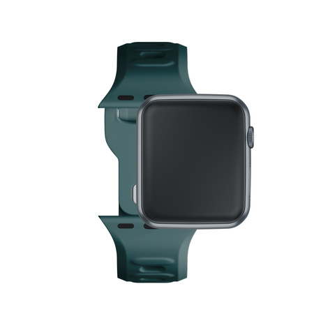 42/44/45/46/49 mm Evergreen (big) - 3mk Silicone Watch Strap for Apple
