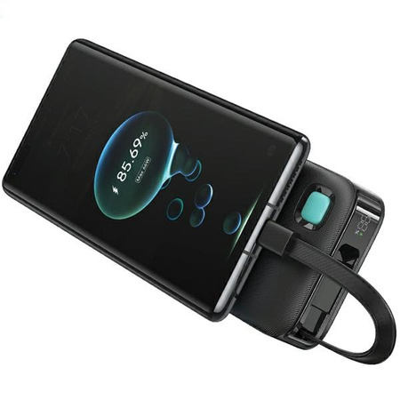USAMS POWERBANK ZWIJANY KABEL 10000 MAH USB-C PD 20W DO IPHONE 11 12 13 14