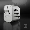 Adapter podróżny SBS TEADAPTUSBTCUNI USB-C USB-A uniwersalny - biały