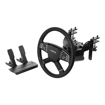 Zestaw gamingowy - baza R5 + kierownica ciężarowa TSW + pedały SRP-Lite + zaciski Moza Racing RS071 (PC)