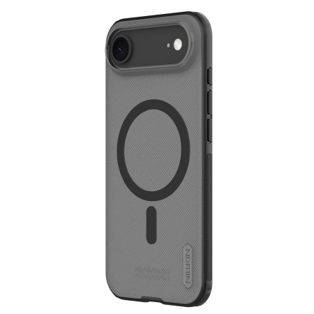 Etui Nillkin Super Frosted Shield Pro kompatybilne z MagSafe na iPhone 17 Air - przezroczyste czarne