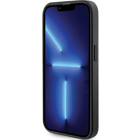 Etui Guess GUHMP14XPSAHMCK na iPhone 14 Pro Max 6.7" - czarne Saffiano MagSafe