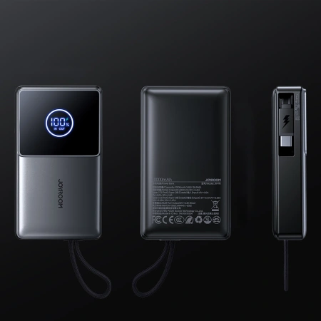 JOYROOM POWERBANK JR-PR1 10000MAH 22,5W Z WBUDEDZONYM KABLEM USB-C