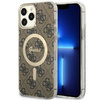 Etui Guess GUHMP13XH4STW na iPhone 13 Pro Max 6.7" - brązowe 4G MagSafe