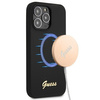Guess GUHMP13LLSLMGBK iPhone 13 Pro / 13 6,1" black/czarny hardcase Silicone Script Gold Logo MagSafe