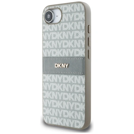 DKNY ETUI CASE REPEAT TEXTURE PATTERN Z PASAMI DO IPHONE 16E LUKSUSOWE