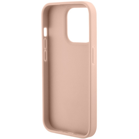 GUESS ETUI DO IPHONE 15 PRO MAX Z LOGO TRIANGLE I METALOWYM WYKOŃCZENIEM
