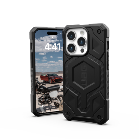 UAG Monarch Pro - obudowa ochronna do iPhone 15 Pro kompatybilna z MagSafe (carbon fiber)