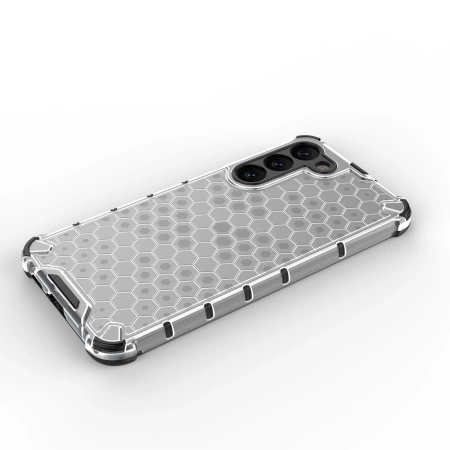 Honeycomb etui do Samsung Galaxy S23+ pancerny hybrydowy pokrowiec przezroczyste