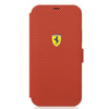 Ferrari FESPEFLBKP12SRE iPhone 12 mini 5,4" czerwony/red book On Track Perforated