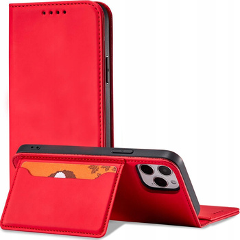 HURTEL MAGNETYCZNE ETUI POKROWIEC DO IPHONE 12 PRO MAX NA KARTY Z PODSTAWKĄ