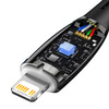 Baseus Glimmer Series kabel do szybkiego ładowania USB-C - Lightning 480Mb/s PD 20W 2m czarny