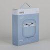 Etui Uniq Lino na AirPods 3 gen Silicone błękitny/arctic blue