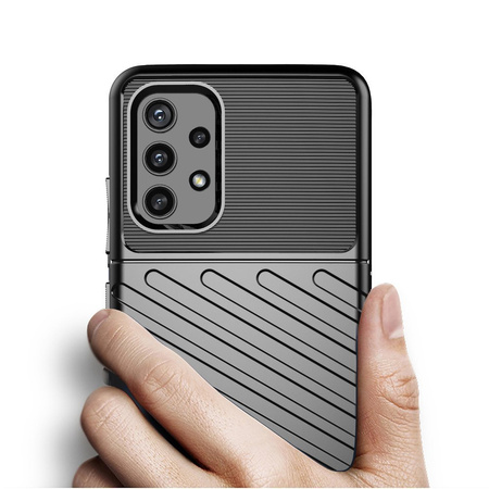 Thunder Case elastyczne pancerne etui pokrowiec Samsung Galaxy A32 5G czarny