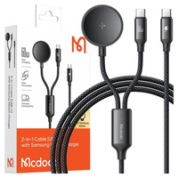 MCDODO ŁADOWARKA INDUKCYJNA DO SAMSUNG GALAXY WATCH 2W1 KABEL USB-C LAPTOP