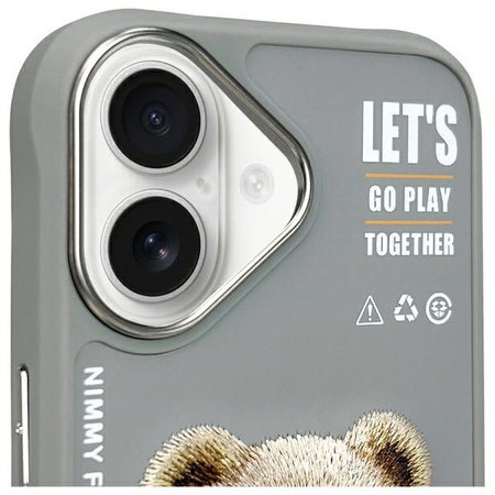 NIMMY ETUI CASE POKROWIEC DO IPHONE 16 6.1 SZARY OCHRONA PRZED ZDERZENIAMI