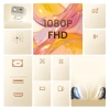 Projektor multimedialny Yaber L2 Plus LCD FullHD 1080p z głośnikami JBL - beżowy