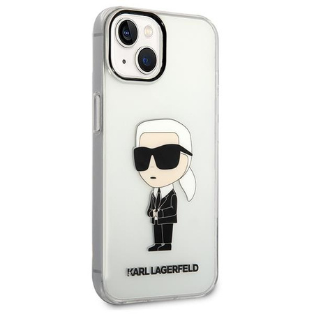 Karl Lagerfeld KLHCP14MHNIKTCT iPhone 14 Plus 6,7" transparent hardcase Ikonik Karl Lagerfeld