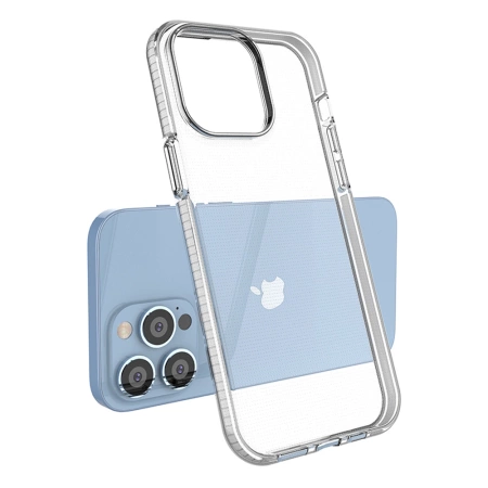 HURTEL ETUI POKROWIEC SILIKONOWY DO IPHONE 14 PRO MAX Z RAMKĄ ANTYPOWDERZA