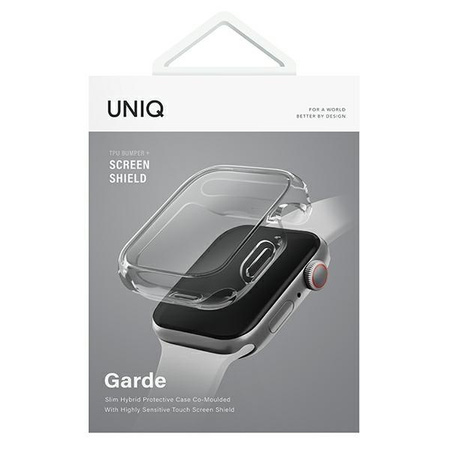 UNIQ etui Garde Apple Watch Series 7/8 41mm.  przezroczysty/clear