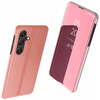 Clear View Case etui do Samsung Galaxy A24 4G pokrowiec z klapką różowe