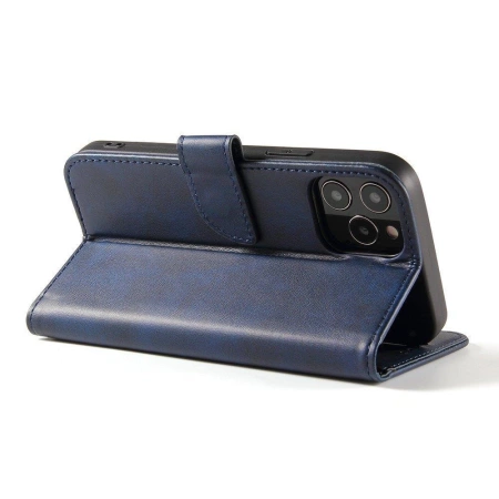 Magnet Case elegancki futerał etui pokrowiec z klapką i funkcją podstawki Xiaomi Redmi Note 11 Pro+ 5G (China) / 11 Pro 5G (China) / Mi11i HyperCharge / POCO X4 NFC niebieski