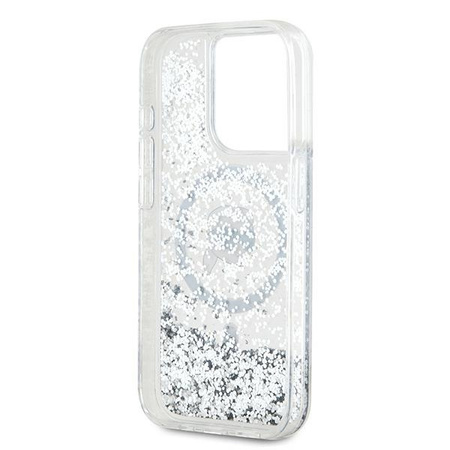 KARL LAGERFELD ETUI HARDCASE LIQUID GLITTER KARL HEAD DO MAGSAFE DO IPHONE