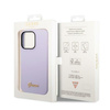 Guess GUHCP14XSLSMU iPhone 14 Pro Max 6,7" fioletowy/purple hard case Silicone Vintage Gold Logo