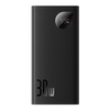 Baseus Adaman2 powerbank z wyświetlaczem cyfrowym 10000mAh 30W 2 x USB / 1x USB Typ C Overseas Edition PD QC SCP czarny (PPAD040101)