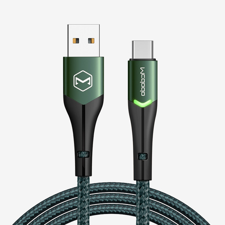 MCDODO KABEL USB-C SZYBKIE ŁADOWANIE DO SAMSUNG ŁADOWARKA USB TYP C LED 1M