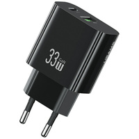 USAMS ŁADOWARKA SIECIOWA CC317 T65 33W DO TELEFONÓW USB-C USB-A FAST