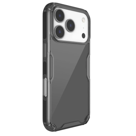 NILLKIN ETUI TPU NATURE PRO DO IPHONE 17 PRO PÓŁPRZEZROCZYSTE CZARNE