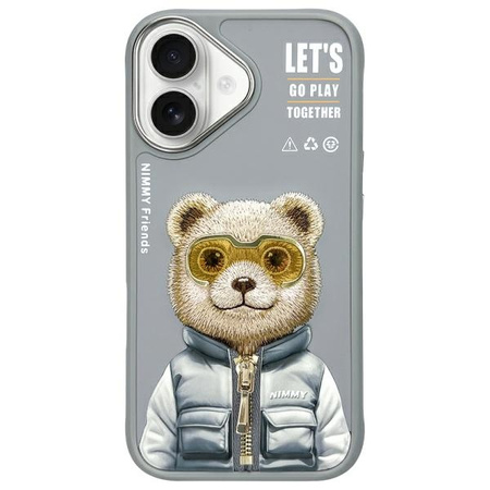 NIMMY ETUI CASE POKROWIEC DO IPHONE 16 6.1 SZARY OCHRONA PRZED ZDERZENIAMI